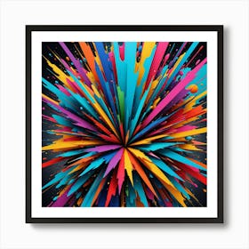 Festival of colors Art Print