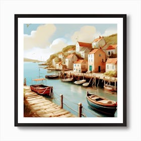 Peaceful Harbour Art Print