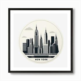 New York City Skyline 4 Art Print