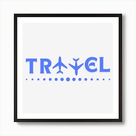 Travel Logo Art Print