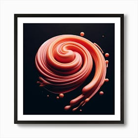 Swirling Liquid 1 Art Print
