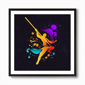 Samurai Warrior - Bo Staff - Wushu - Martial Arts 15 Art Print