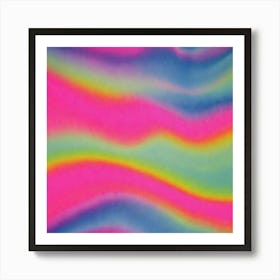 Pink tie-dye waves Art Print