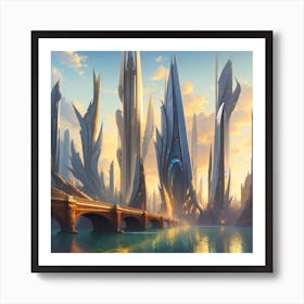 Futuristic City Art Print