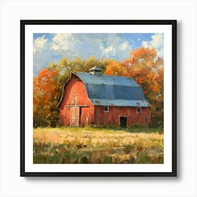 Red Barn 4 Art Print