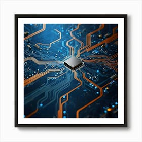 Computer Circuit Board 2 Art Print