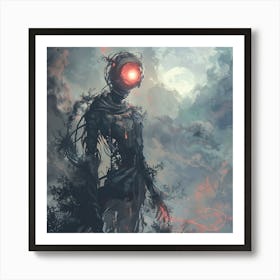 Robot In The Woods Poster