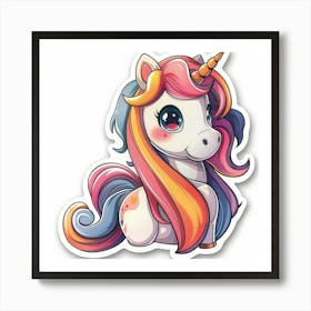 Unicorn Sticker 40 Art Print