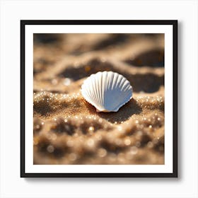 Shell On The Beach 3 Art Print