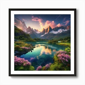 Mountain Landscape 1 Art Print