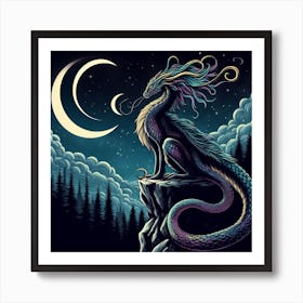 Hecates Dragon 1 Art Print