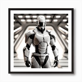 Futuristic Robot 109 Art Print