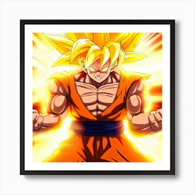 Dragon Ball Z Wallpaper 1 Art Print