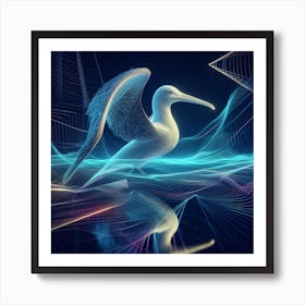 Abstract Bird Art Print