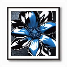 Blue Flower Art Print