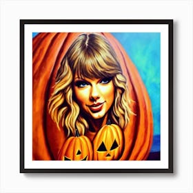 Taylor Swift Pumpkin 8 Art Print