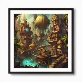 Fantasy City Art Print