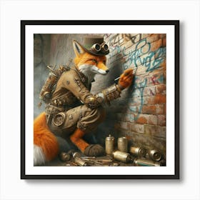 Steampunk Fox 4 Poster