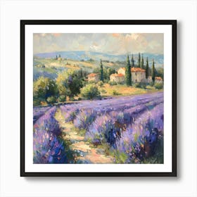 Lavender Field 5 Art Print