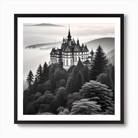 Castle In The Fog Art Print