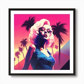 Grand Theft Auto V Marylin Art Print