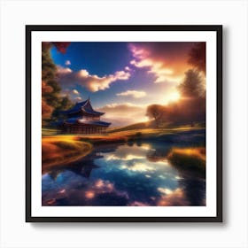 Asian Landscape 2 Art Print