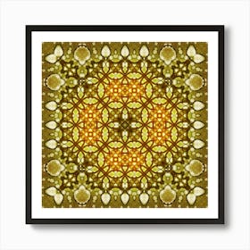 Modern Abstraction Yellow Art Print