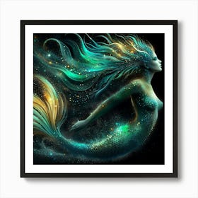Mermaid Painting Art Print