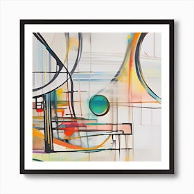 Primary Abstract Art Print