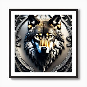 Wolf Head Art Print