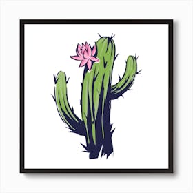 Cactus Flower Art Print