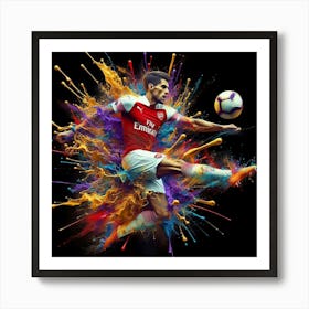 Arsenal Soccer Player Art Print