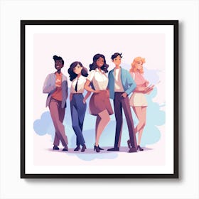 Group Of People 1 Art Print