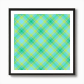 Plaid Fabric 116 Art Print