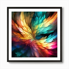 Colorful Wings Art Print