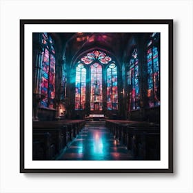 Stained Glass Window Art Print