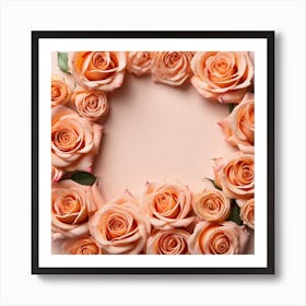 Roses In A Circle 5 Art Print