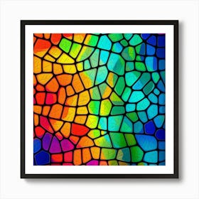 Stained Glass Background 5 Art Print