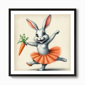 Bunny Dancer 4 Art Print