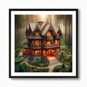 House in the forest Art Print