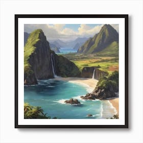 Hawaiian Landscape 3 Art Print