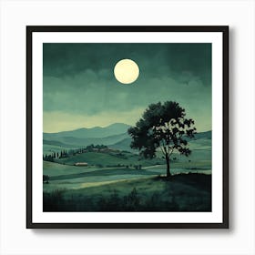 Tuscan Landscape Art Print