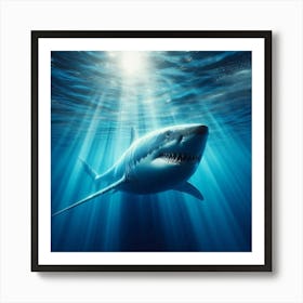 Great White Shark Art Print