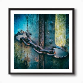 The Rusting Gate Square Art Print