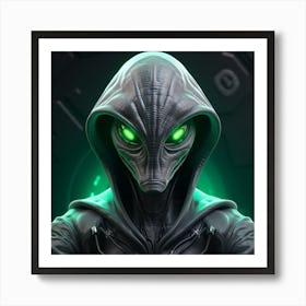 Alien Hood 2 Art Print