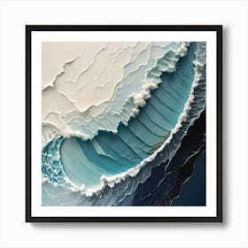 Abstract Of A Wave 6 Art Print