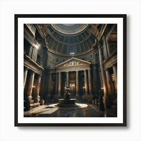 Dark And Moody Pantheon Art Print