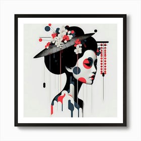 Geishaart259 Art Print