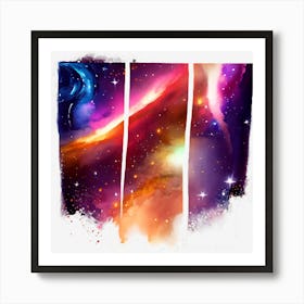 Galaxy Painting Art Print