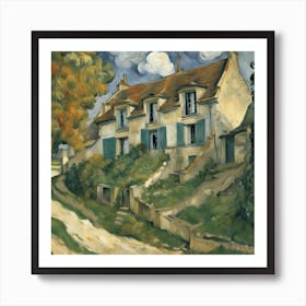 The House Of Dr Gachet In Auvers Sur Oise, Paul 1 Art Print
